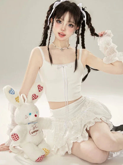 スカートレースホワイトケーキ