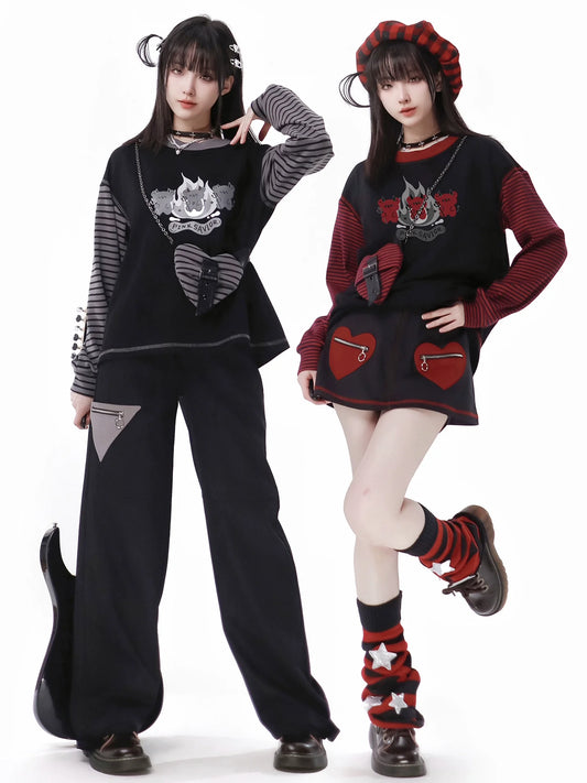 コントラストバッグ カラーロストボーダー クロスボディパラダイス