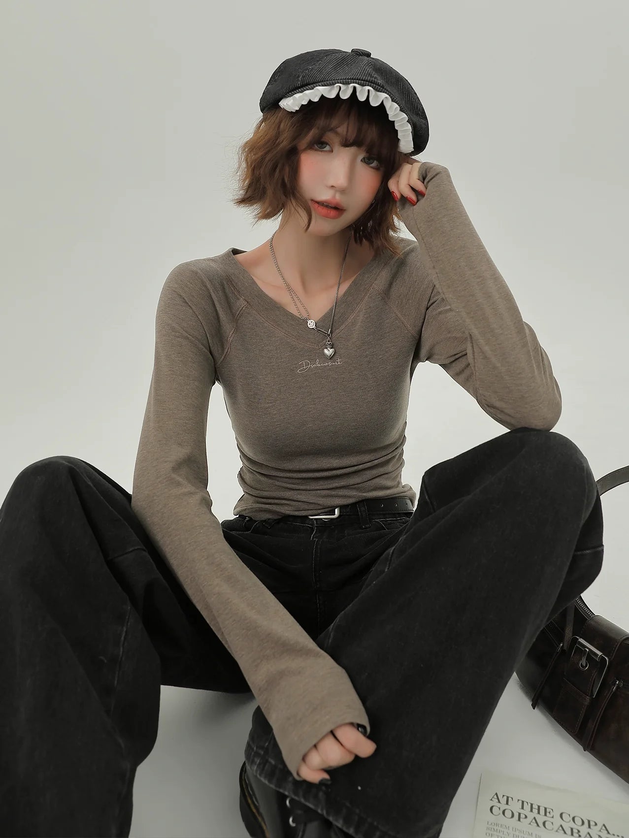 Retro Raglan American T V-Neck