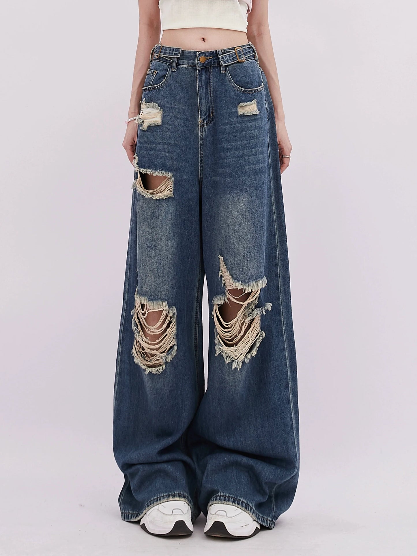 Big Wide Pants Denim Design Damage