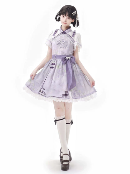 中国パープルニュードリームショールスーツライラック