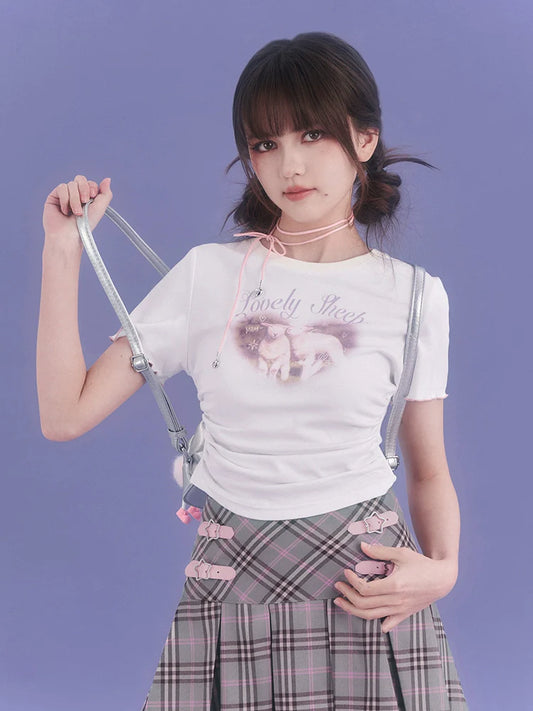 Top Love mit seitlichem Herz-Smoking