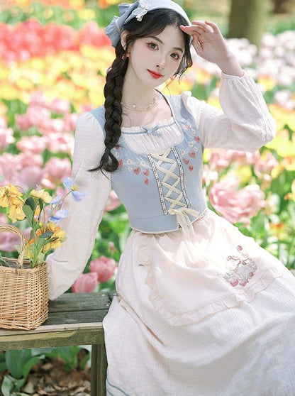 ドレスフラワー+エプロンフレンチレトロ