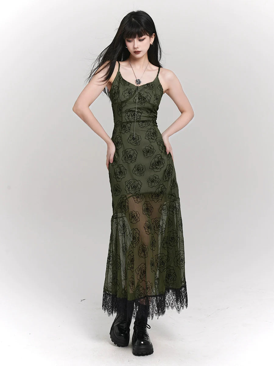 Girl Summer Camisole Design Dark Ghost Sheer