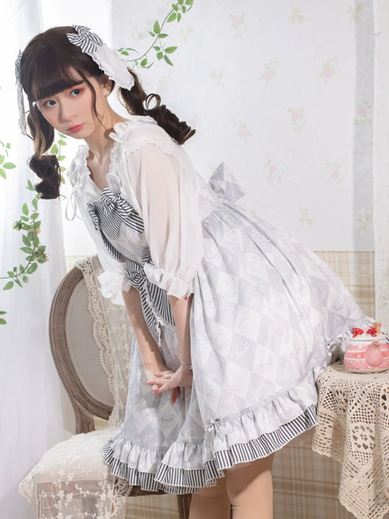 Light Sweet Gray Lolita Dress