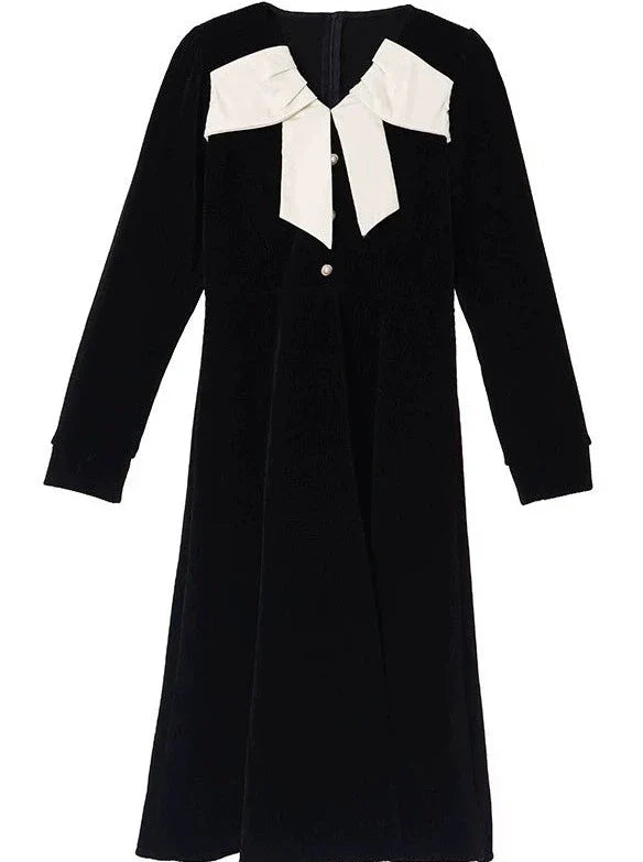 Kleid Retro Chic Französisch Stil College