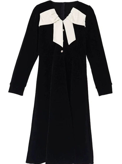 Kleid Retro Chic Französisch Stil College