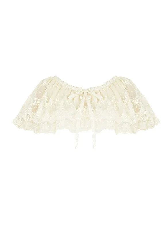 Multi Shawl Reservations Lolita Frilled + Wear Top