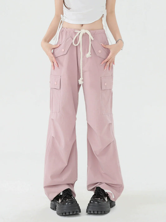 Pants Cargo Pink Morandi