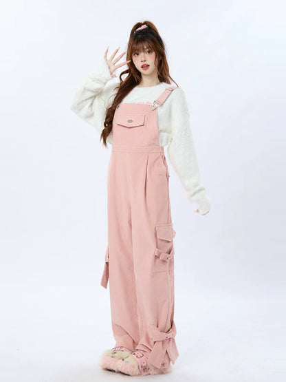 Cord-Overall mit Bändern