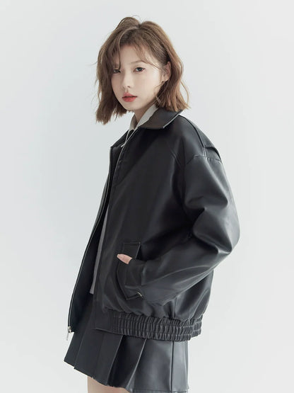 Leather Retro Short Jacket