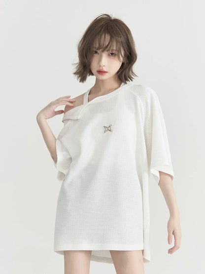 ポイントジップアップセンターTシャツショルダー