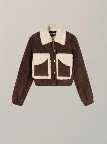 Cordjacke mit Doppeldesign