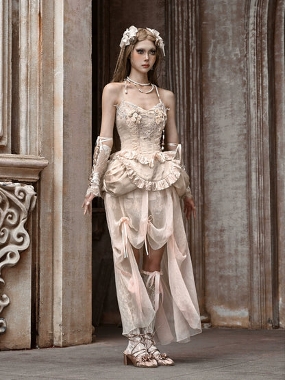 Set Collection European Ballet Corset Classical Fishbone Dress