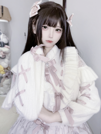 Lace-up Mass-produced Imitation Velvet Knit Mink