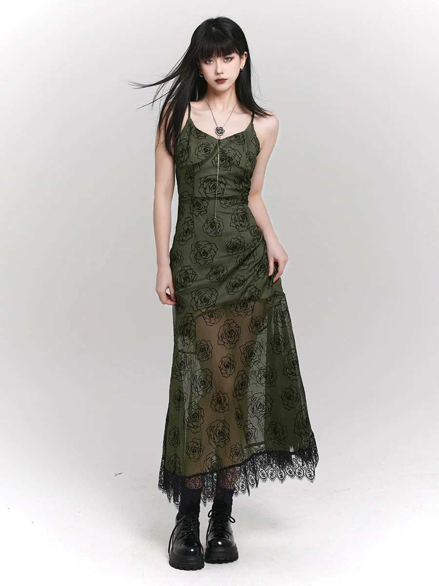 Girl Summer Camisole Design Dark Ghost Sheer