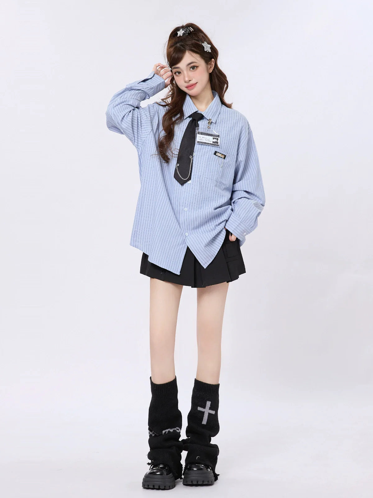 シャツ カレッジ ストライプ ルーズスタイル アメリカン