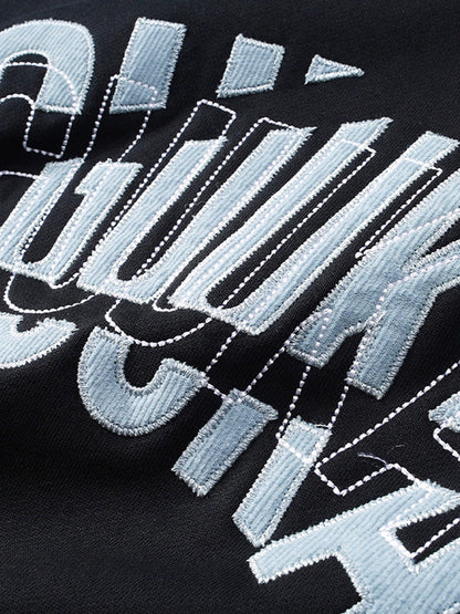 Straße Dunkel Casual Mode Tops Lose