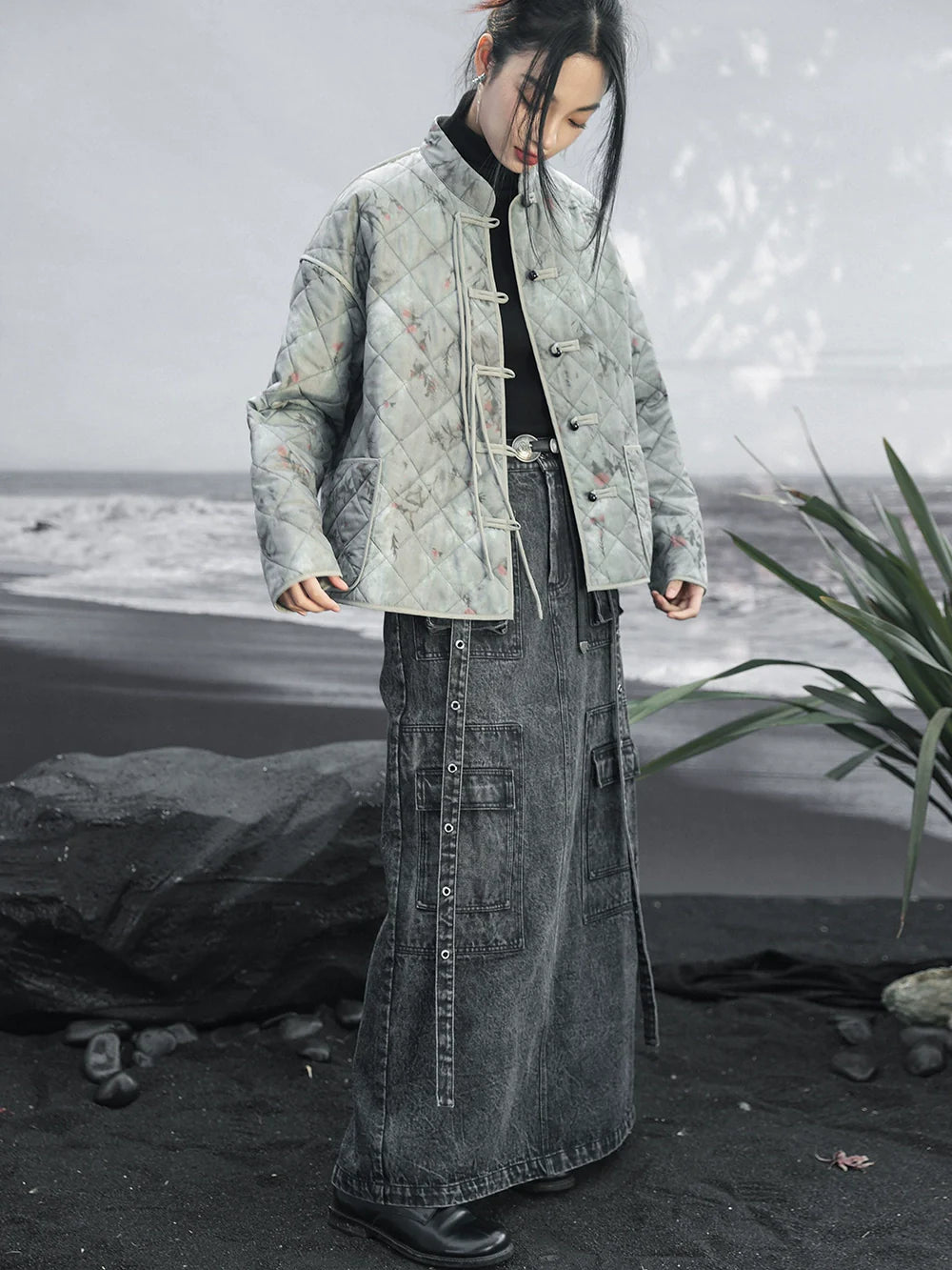 langer Jeansrock Osh