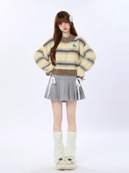 College-Band im Plisseerock-Stil