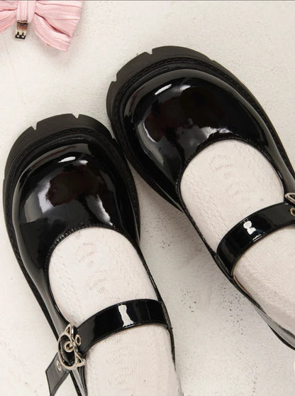 Merejane Cat Strap Platform Shoes + Ribbon