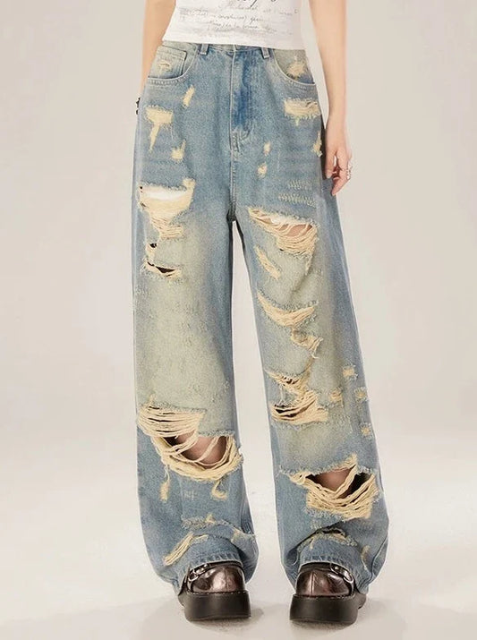 Denim Osh Pants Damaged