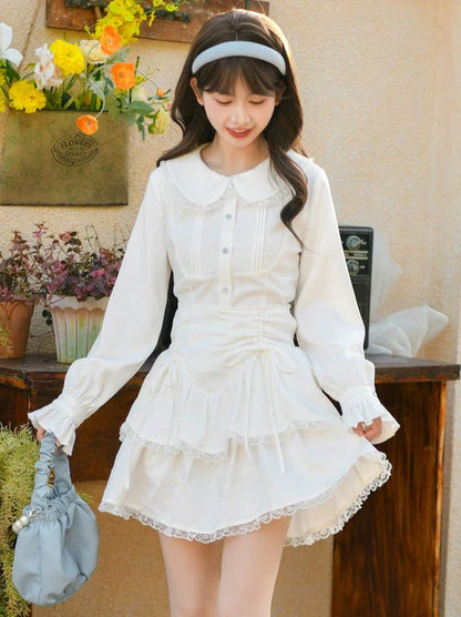 Sweet Cake Spitzenrock mit Kordelzug