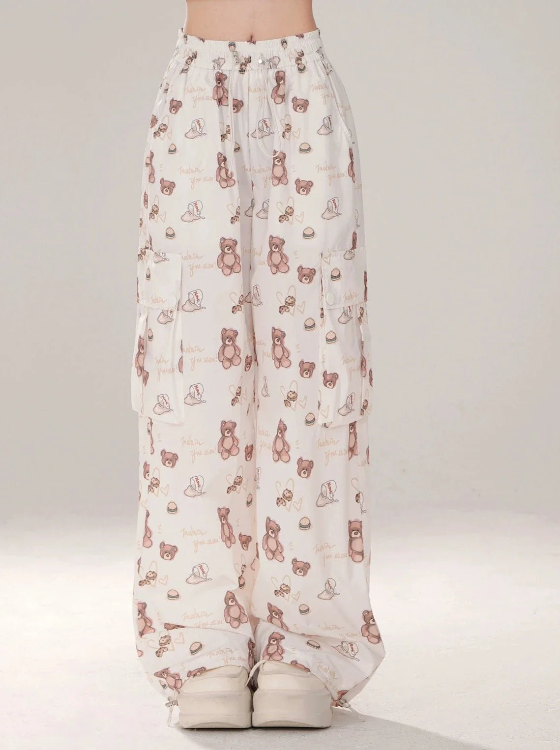 Cargo Baby Sweet Bear Loose Pants