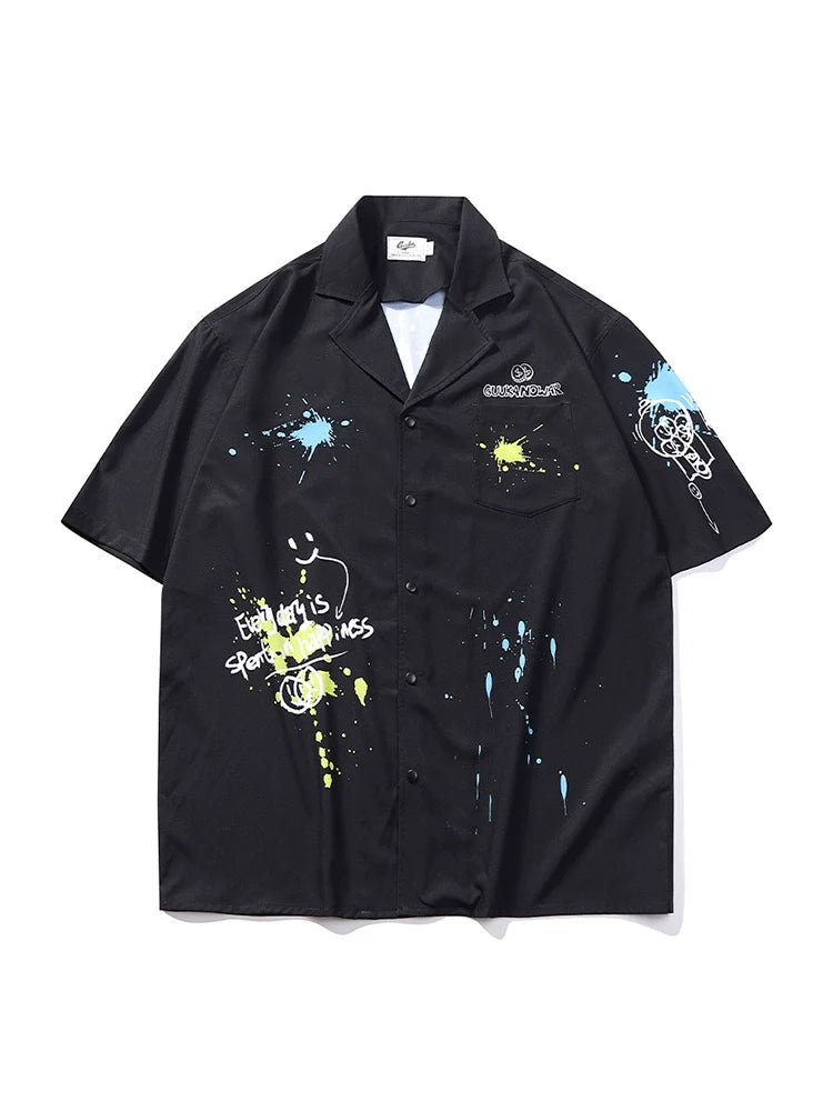 Ink Paint Art Summer Design Shirt Mode