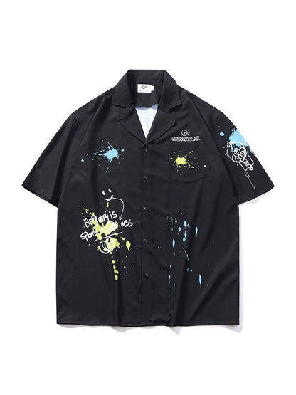 Ink Paint Art Summer Design Shirt Mode