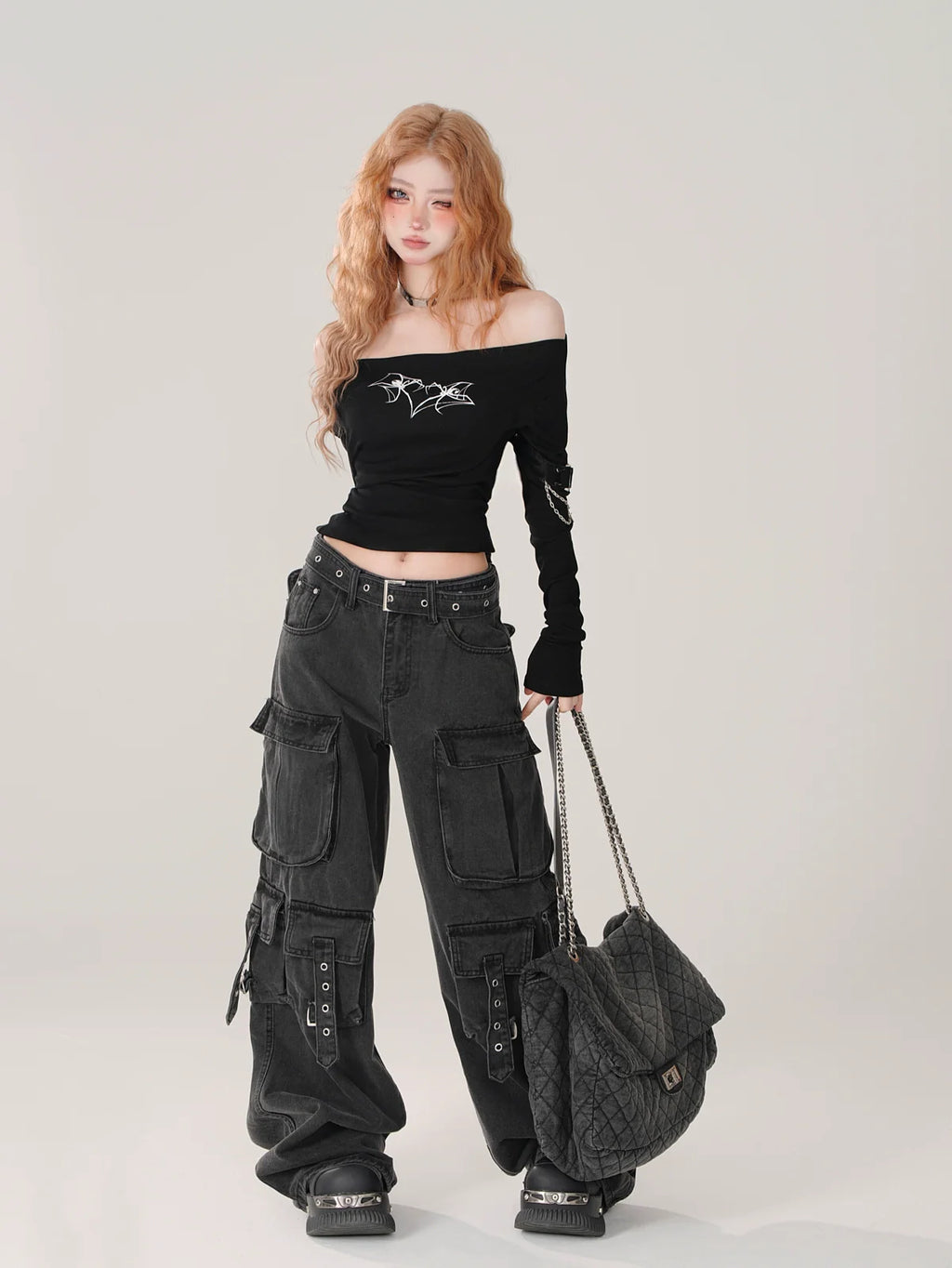 Short Tops Off-the-shoulder Angel Tight