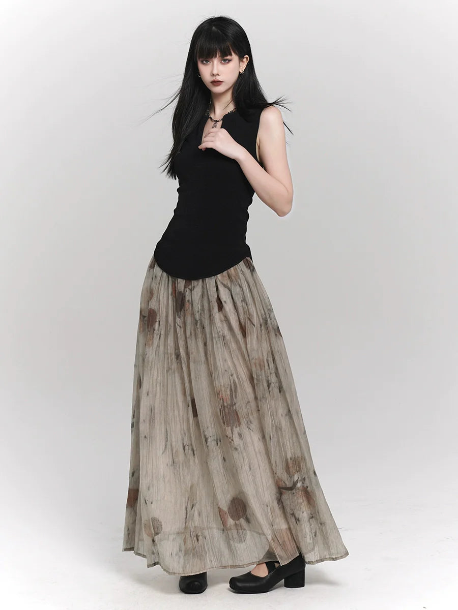 Sheer Ghost Art Girl Skirt China
