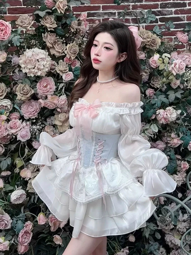 Chiffon Sweet Fairy Dress Corset