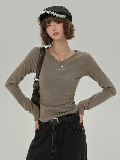 Retro Raglan American T V-Neck