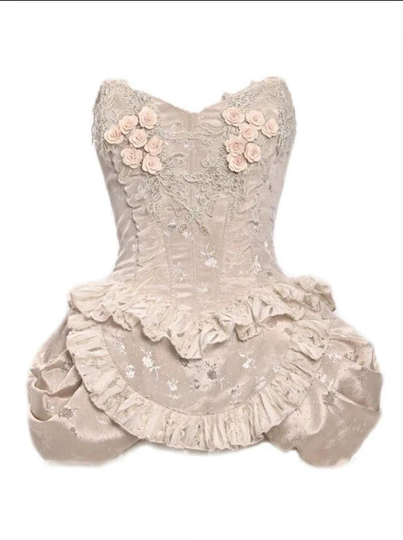 Set Collection European Ballet Corset Classical Fishbone Dress