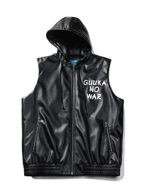 Logo Weste Ledertasche Print