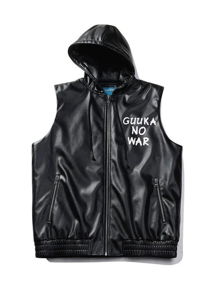 Logo Weste Ledertasche Print