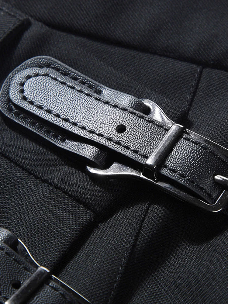 Rockmodus Asymmetrischer Plissee-Knopf