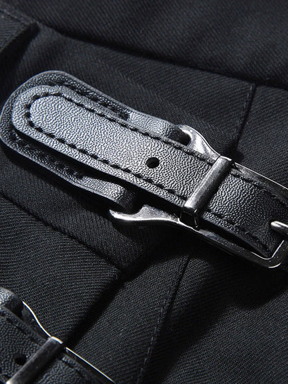 Rockmodus Asymmetrischer Plissee-Knopf