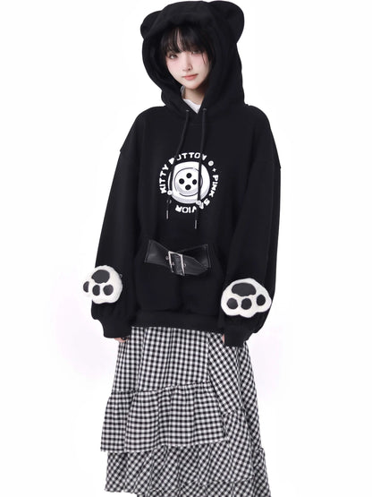 Plash Schwarzer Anzug mit langem Rock und Schweißband