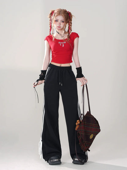 Rock Off-Shoulder Tops Sweet