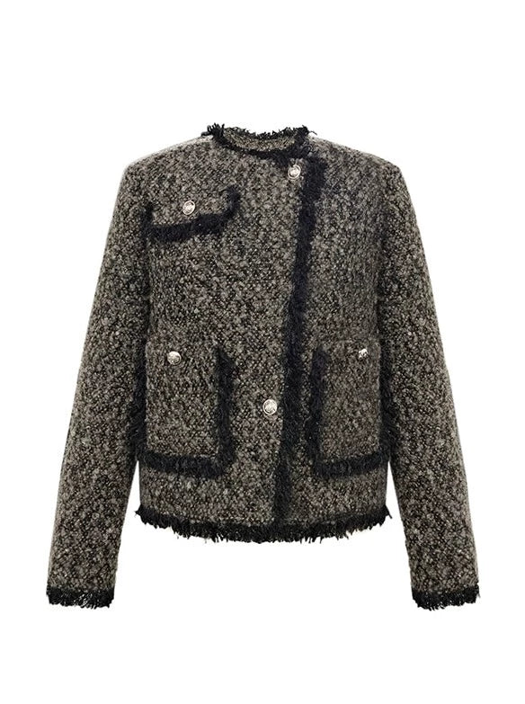 Gold Grand Jacket Tweed Tone Small Fre