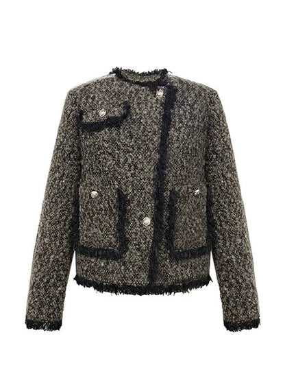 Gold Grand Jacket Tweed Tone Small Fre