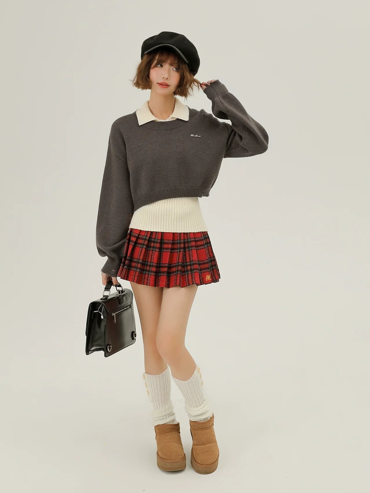 Piece Top Layered Two Set Knit