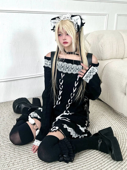 Lace Homestyle Soft Lace Girl Shoulder Up One Top