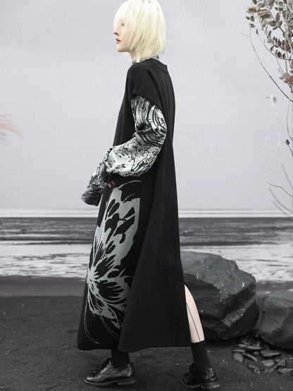 バタフライダークベストドレス