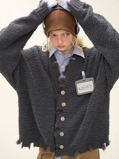 Zweiteiliger Cardigan aus Strickimitat