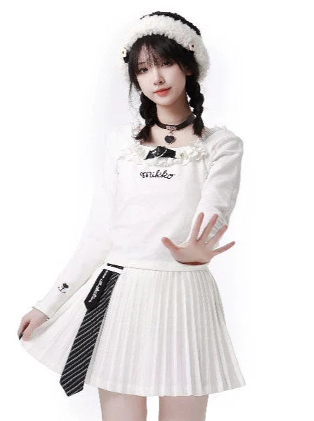 Square Afrylic Color Love Leather Back Letops