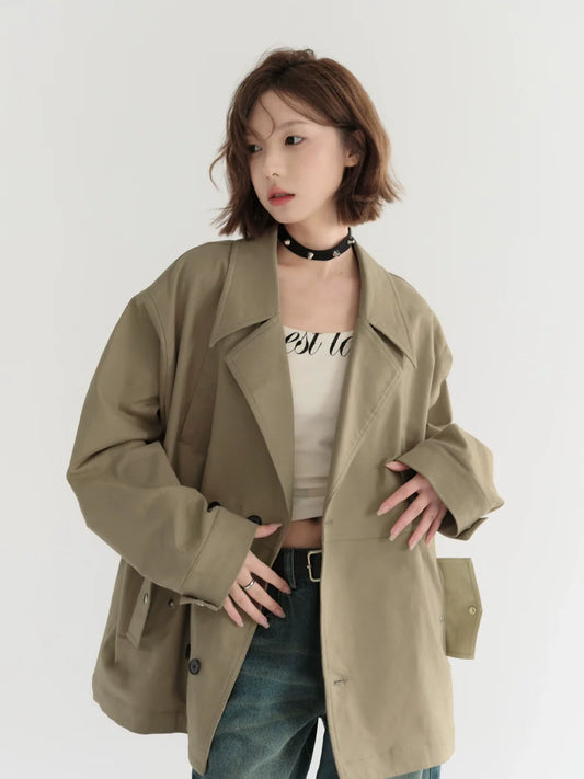 Jacket Silhouette Loose Windbreaker