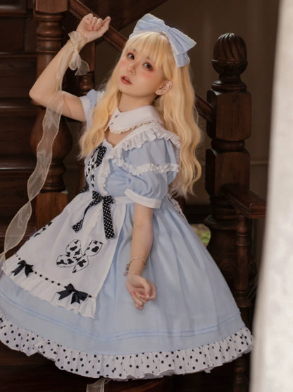 スイートロリータブループリンセスドレス